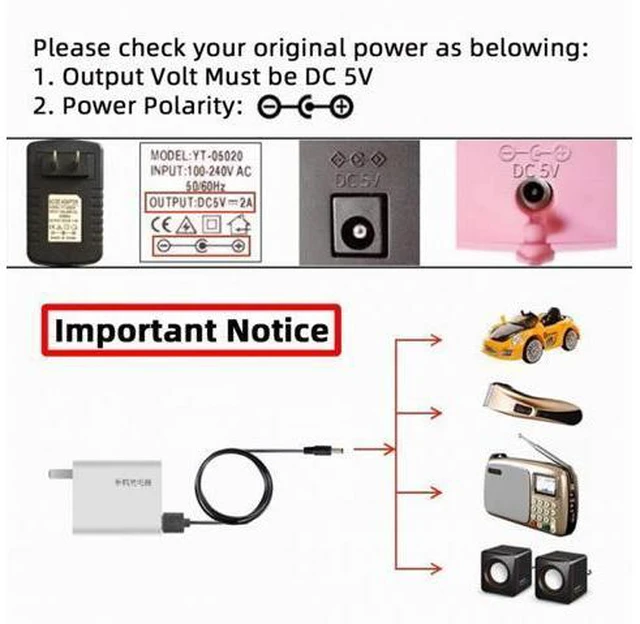 Alt view image 4 of 7 - USB 2.0 A Type Male to 5.5x2.1mm DC Power Plug Barrel Connector 5V Cable 100cm