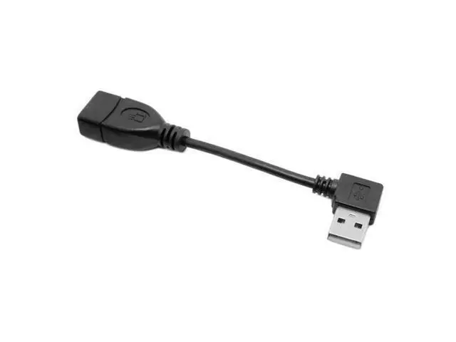 Alt view image 2 of 6 - 480Mbps USB 2.0 Right Angled 90d A type male to Female extension cable 10cm U2-002-RI-0.1M