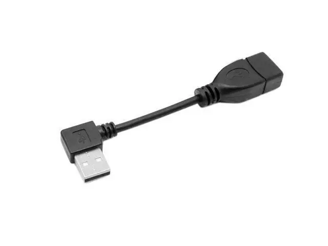 Alt view image 6 of 6 - 480Mbps USB 2.0 Right Angled 90d A type male to Female extension cable 10cm U2-002-RI-0.1M