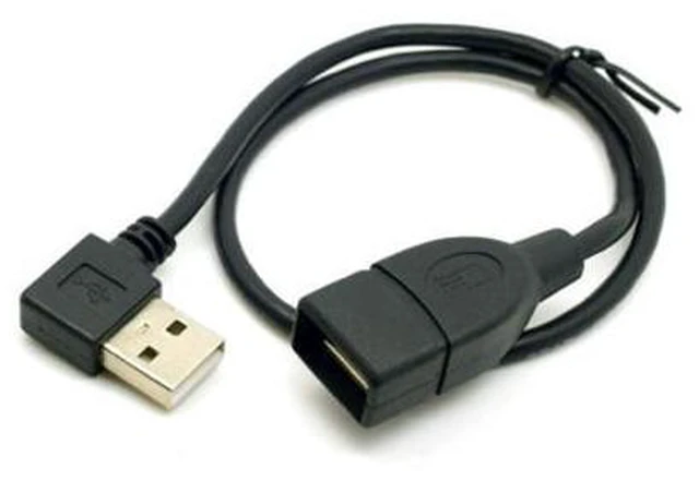 Alt view image 4 of 4 - 480M USB 2.0 Left Angled 90 degree A type male to Female extension cable 40cm U2-002-LE-0.4M