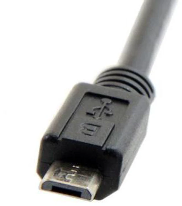 Alt view image 4 of 6 - Micro USB 5Pin Male to Female Extension Panel Mount Type Cable with Screws 50cm U2-351-0.5M