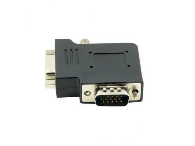 Alt view image 4 of 6 - Vertical Flat Right Angled 90 Degree VGA SVGA Male To Female extension Adapter BK DB-002-RI