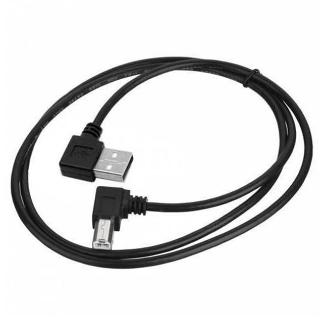 Alt view image 4 of 7 - Right Angled USB 2.0 A Male to Type-B Male for Disk Printer Scanner 90 Degree Cable 50cm 100cm