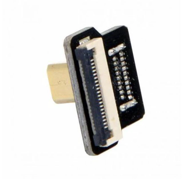Alt view image 3 of 7 - CYFPVHDMI Micro HDMI Type D Male Down Angled 90 Degree for FPV HDTV Multicopter Aerial Photography