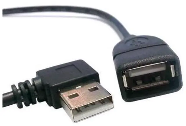 Alt view image 5 of 5 - 480M USB 2.0 Right Angled 90 degree A type male - Female extension cable 40cm U2-002-RI-0.4M
