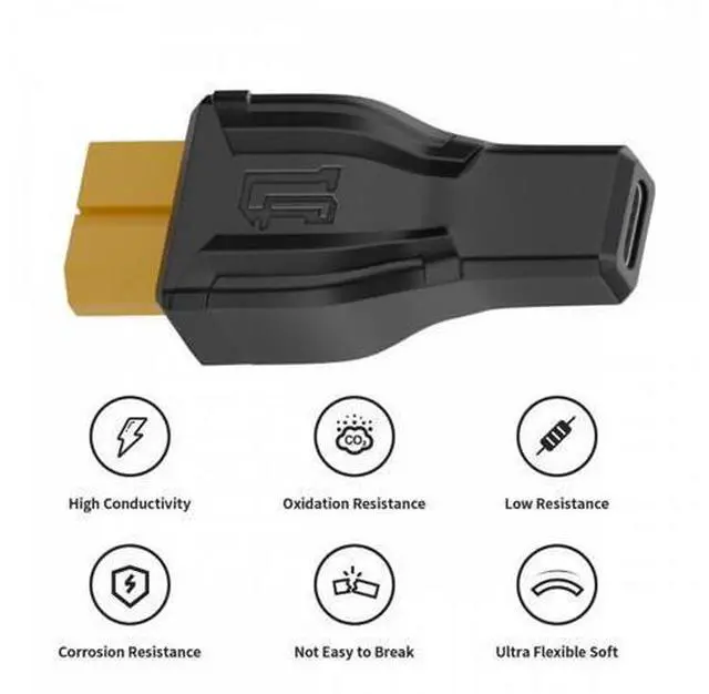 Alt view image 6 of 7 - XT60 Female SC100 Protocol to Type-C Female Fast Charging Adapter for RC Lipo Battery Quadcopter Multicopter Aeromodelling