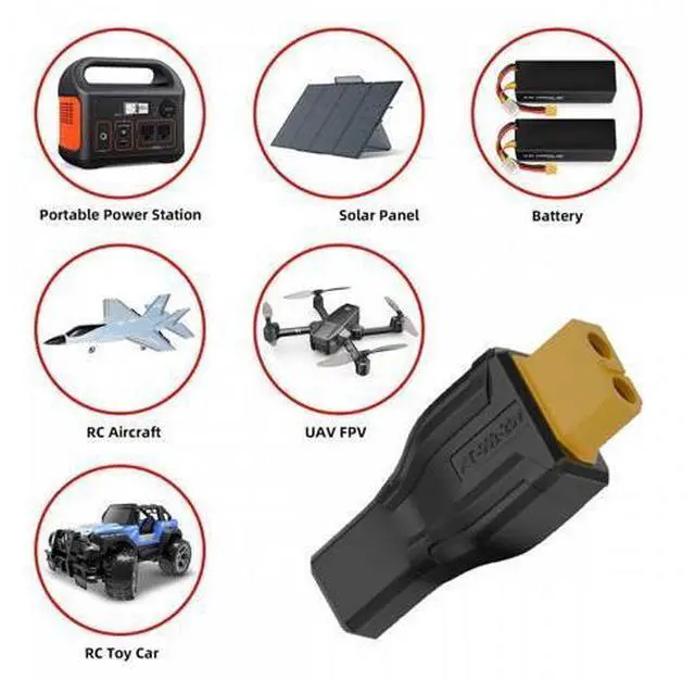 Alt view image 7 of 7 - XT60 Female SC100 Protocol to Type-C Female Fast Charging Adapter for RC Lipo Battery Quadcopter Multicopter Aeromodelling