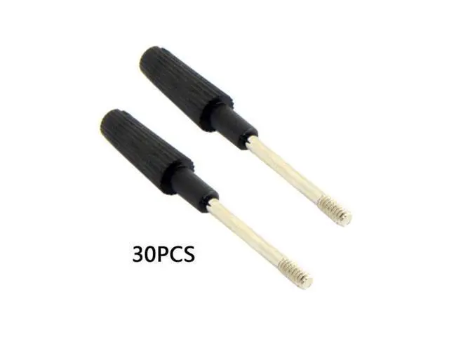 Alt view image 3 of 7 - SM 30pcs Thumb Screws #4-40 UNC 47mm Length Stainless Steel Overmold for Computer Cable