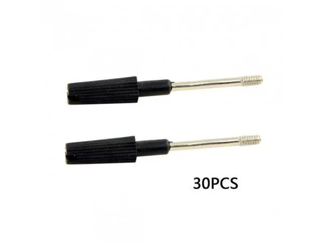 Alt view image 4 of 7 - SM 30pcs Thumb Screws #4-40 UNC 47mm Length Stainless Steel Overmold for Computer Cable