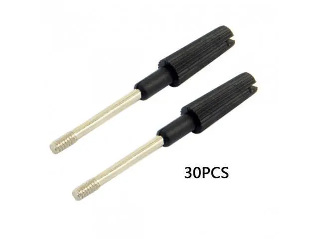 Alt view image 5 of 7 - SM 30pcs Thumb Screws #4-40 UNC 47mm Length Stainless Steel Overmold for Computer Cable