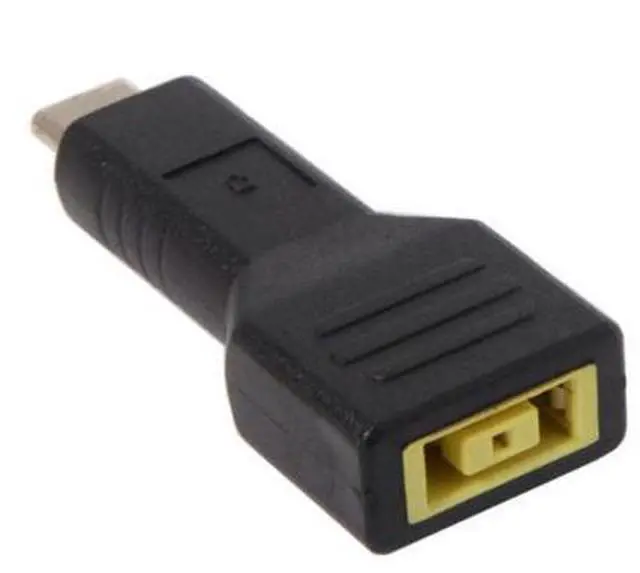 Main image of SM Rectangle Jack Lenovo Input to USB-C Type-C Power Plug Charge Adapter for Laptop Phone