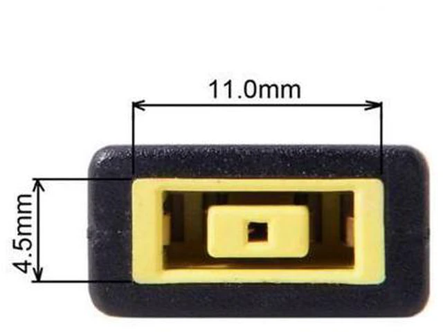 Alt view image 4 of 5 - SM Rectangle Jack Lenovo Input to USB-C Type-C Power Plug Charge Adapter for Laptop Phone
