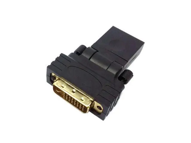 Alt view image 3 of 7 - HKCY HD-021 1080p DVI male to HDMI Female 360 degree Rotating Swivel Adapter for HDTV Video Card