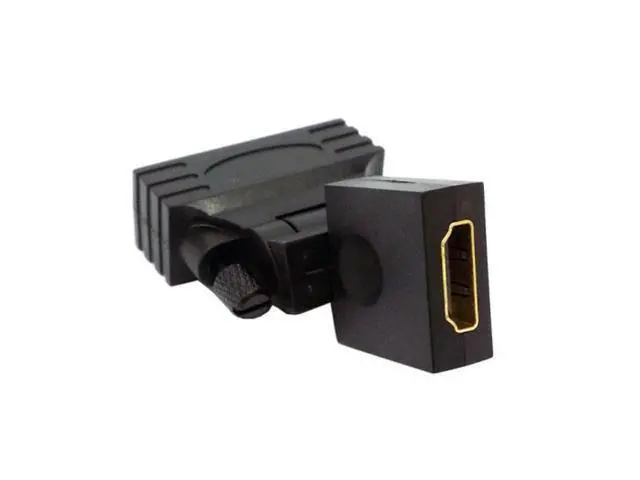 Alt view image 2 of 7 - HKCY HD-021 1080p DVI male to HDMI Female 360 degree Rotating Swivel Adapter for HDTV Video Card