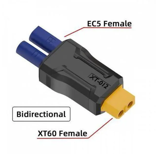 Alt view image 3 of 7 - XT60 Female SC100 Protocol to EC5 Female Fast Charging Adapter for RC Lipo Battery Quadcopter Multicopter Aeromodelling