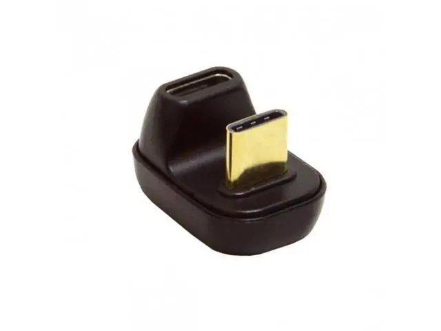 Alt view image 2 of 7 - HKCY UC-009-MF 40Gbps USB4 Type C Male to Female Power Data Video Adapter Opposite U Shape Back Angled for NS SwitchPhoneLaptop