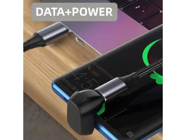 Alt view image 7 of 7 - HKCY UC-009-MF 40Gbps USB4 Type C Male to Female Power Data Video Adapter Opposite U Shape Back Angled for NS SwitchPhoneLaptop