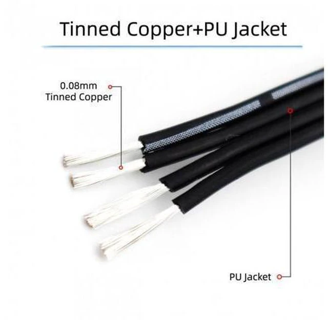 Alt view image 5 of 7 - HKCY UC-096-RI-0.13M 13cm USB 2.0 Type-A Male to USB-C Type-C Left Right Angled 90 Degree Data Flat Slim FPC Cable for FPVDiskPhone