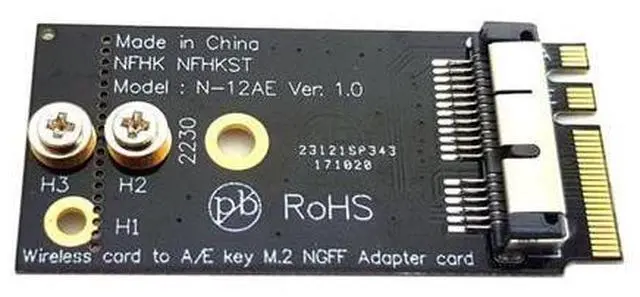 Alt view image 4 of 7 - SM BCM94360CS2 BCM943224PCIEBT2 Wireless Card to NGFF M.2 Key A/E Adapter for Macbook OS