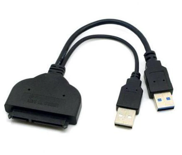 Alt view image 3 of 7 - HKCY U3-067+SA-006 1set USB 3.0 to SATA 22PinSATA to 16Pin Micro SATA Adapter for 1.8" 2.5" Hard Disk Driver With Extral USB Power Cable