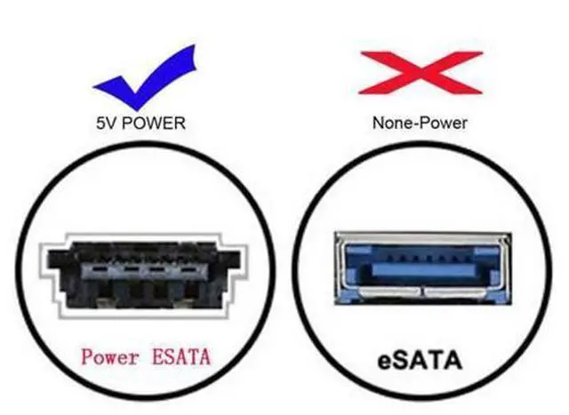 Alt view image 5 of 7 - SM USB 3.0 to Power Over eSATA DC5V Adapter USB2.0 to HDD/SSD/ODD eSATAp Converter
