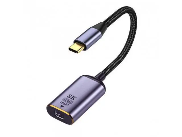 Alt view image 3 of 7 - USB4 USB-C Type-C Source to MINI Displayport MINI-DP Female Cable Display 8K 60HZ UHD 4K Monitor Displays