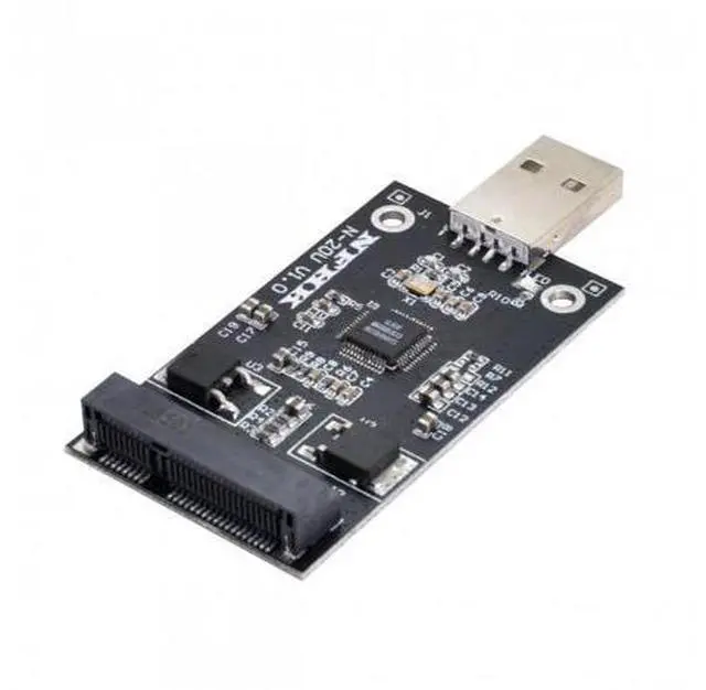Alt view image 2 of 7 - HKCY U2-008 Mini PCI-E mSATA to USB 2.0 External SSD PCBA Conveter Adapter Pen Driver Card without Case