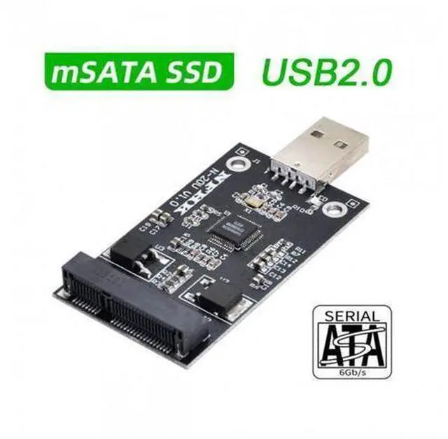 Alt view image 5 of 7 - HKCY U2-008 Mini PCI-E mSATA to USB 2.0 External SSD PCBA Conveter Adapter Pen Driver Card without Case