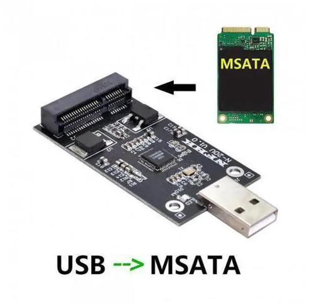Alt view image 7 of 7 - HKCY U2-008 Mini PCI-E mSATA to USB 2.0 External SSD PCBA Conveter Adapter Pen Driver Card without Case