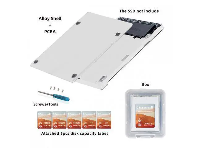 Alt view image 6 of 7 - Chenyang CFexpress Type-B to NVME 2230 Memory Card Kit Case CFE CFB NGFF M-key Adapter Alloy Shell for Camera 8K RAW PCIe Expansion