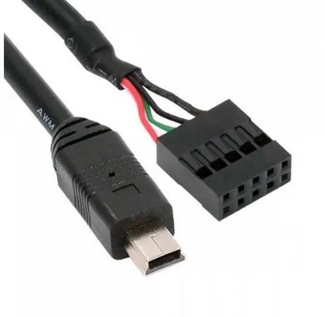Main image of USB 2.0 Motherboard 9pin 10pin Header to Mini USB 5Pin Cable 50cm for Mini Monitor Sensor Panel Camera