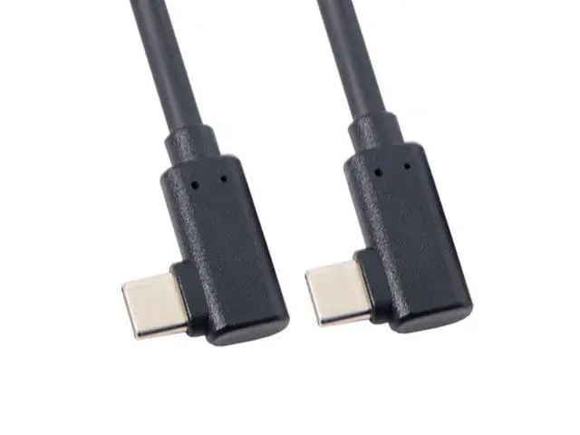 Alt view image 3 of 7 - USB-C Type-C to Type-C Cable Gen2 10Gbps 65W Dual 90 Degree Left Right Angled Type