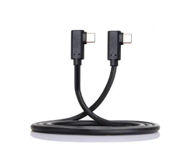 Alt view image 6 of 7 - USB-C Type-C to Type-C Cable Gen2 10Gbps 65W Dual 90 Degree Left Right Angled Type