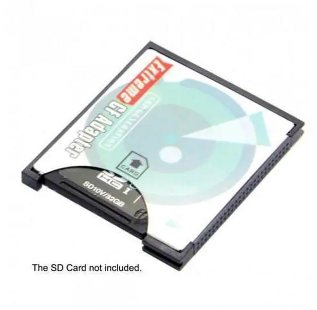 Alt view image 6 of 7 - SM Camera SD SDHC SDXC to High-Speed Extreme Compact Flash CF Type I Memory Card Adapter