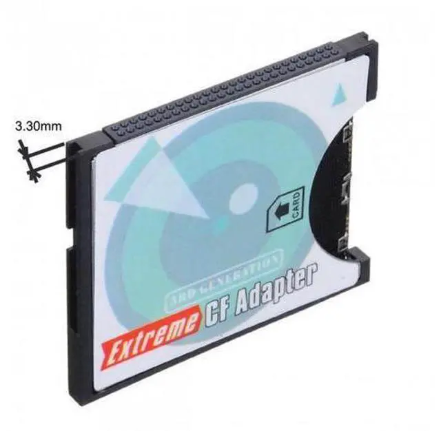 Alt view image 7 of 7 - SM Camera SD SDHC SDXC to High-Speed Extreme Compact Flash CF Type I Memory Card Adapter