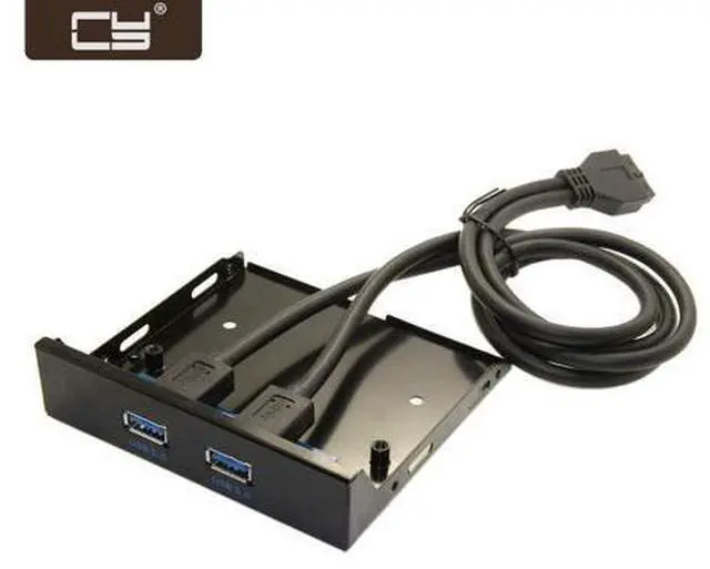 Main image of USB 3.0 Dual Port Front Panel to Motherboard 20Pin Connector Cable for PC 3.5" Floppy Bay U3-045