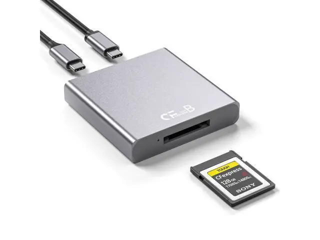 Alt view image 2 of 7 - USB3.1 Type-C USB3.0-A to CF Express Extension Card Reader for CFE Type-B Support R5 Z6 Z7 CFB Memory Card