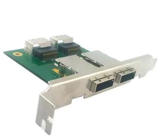 Alt view image 2 of 7 - Dual Ports Mini SAS SFF-8088 To SAS 36Pin SFF-8087 PCBA Female Adapter With PCI Bracket SF-035