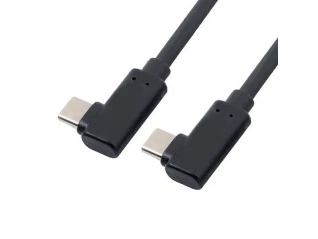 Alt view image 7 of 7 - USB-C Type-C to Type-C Cable Gen2 10Gbps 65W Dual 90 Degree Left Right Angled Type