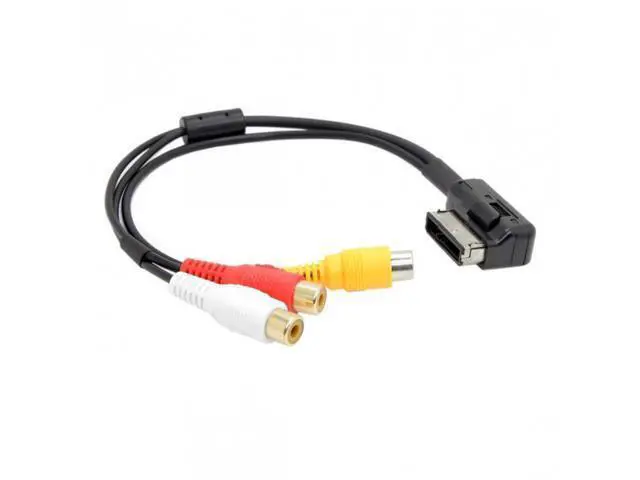 Alt view image 5 of 7 - SM AMI MMI to 3 RCA Audio Video Cable Female DVD video and audio input cable For Audi A1 A7 A8 VW Car