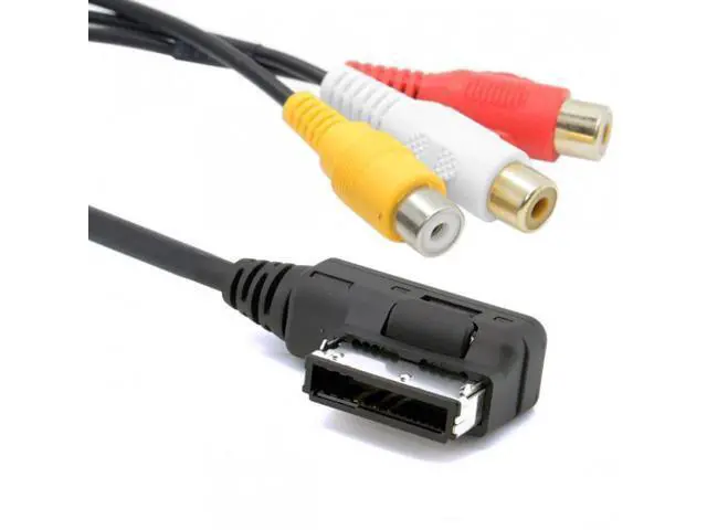 Alt view image 7 of 7 - SM AMI MMI to 3 RCA Audio Video Cable Female DVD video and audio input cable For Audi A1 A7 A8 VW Car