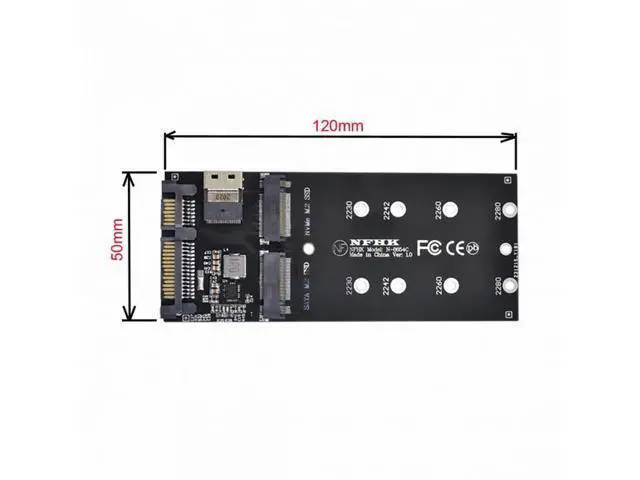 Alt view image 6 of 7 - SFF-8654 to U2 Kit NGFF M-Key to Slimline SAS NVME PCIe SSD SATA Adapter for Mainboard