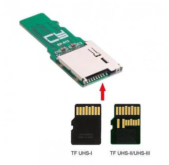 Alt view image 5 of 7 - SM 2pcs TF Micro SD Male Extender to SD Card Female Extension Adapter PCBA SD/SDHC/SDXC UHS-III UHS-3 UHS-2