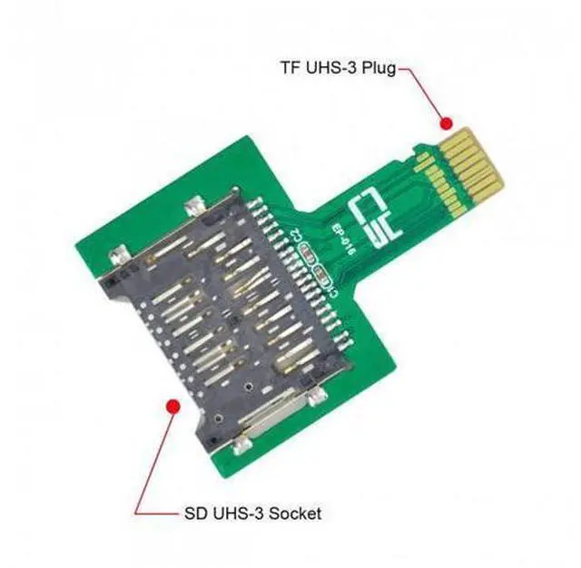 Alt view image 7 of 7 - SM 2pcs TF Micro SD Male Extender to SD Card Female Extension Adapter PCBA SD/SDHC/SDXC UHS-III UHS-3 UHS-2
