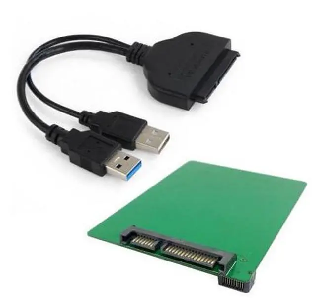 Alt view image 6 of 7 - SM USB 3.0 to SATA 22pin 2.5" Hard Disk to WD5000MPCK SFF-8784 SATA Express SSD Adapter