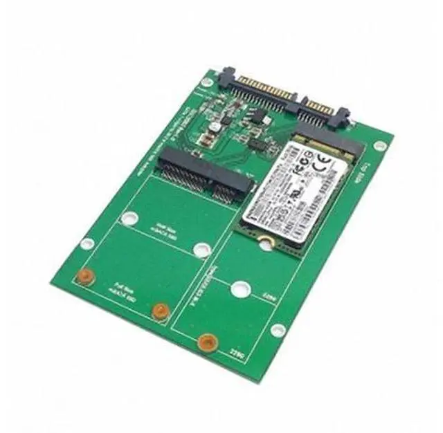 Main image of 2 in 1 Combo Mini PCI- E 2 Lane M.2 NGFF & mSATA SSD to SATA 3.0 III Adapter Converter PCBA SA-130