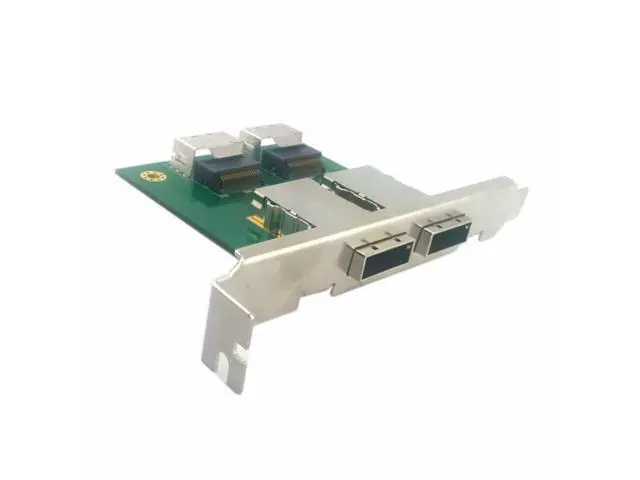 Alt view image 3 of 7 - Dual Ports Mini SAS SFF-8088 To SAS 36Pin SFF-8087 PCBA Female Adapter With PCI Bracket