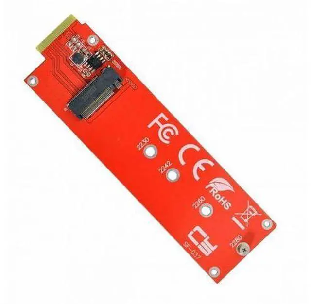 Alt view image 6 of 7 - NVMe NGFF M-key 4X Host Adapter to Ruler 1U GEN-Z EDSFF Short SSD E1.S Carrier Adapter