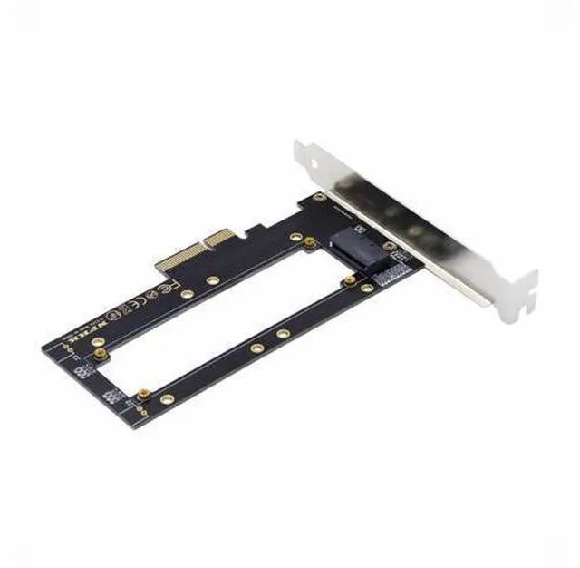Alt view image 2 of 7 - PCI-E4.0 4X Host Adapter to NVMe Ruler 1U GEN-Z EDSFF 5.9mm 8.0mm Thickness Short SSD E1.S Carrier Adapter