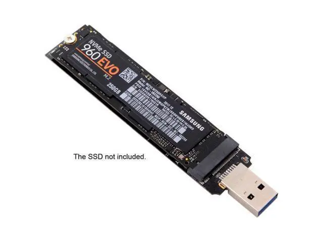 Alt view image 5 of 7 - SM USB 3.0 to NVME M-key M.2 NGFF SSD External PCBA Conveter Adapter RTL9210 Chipset with Case